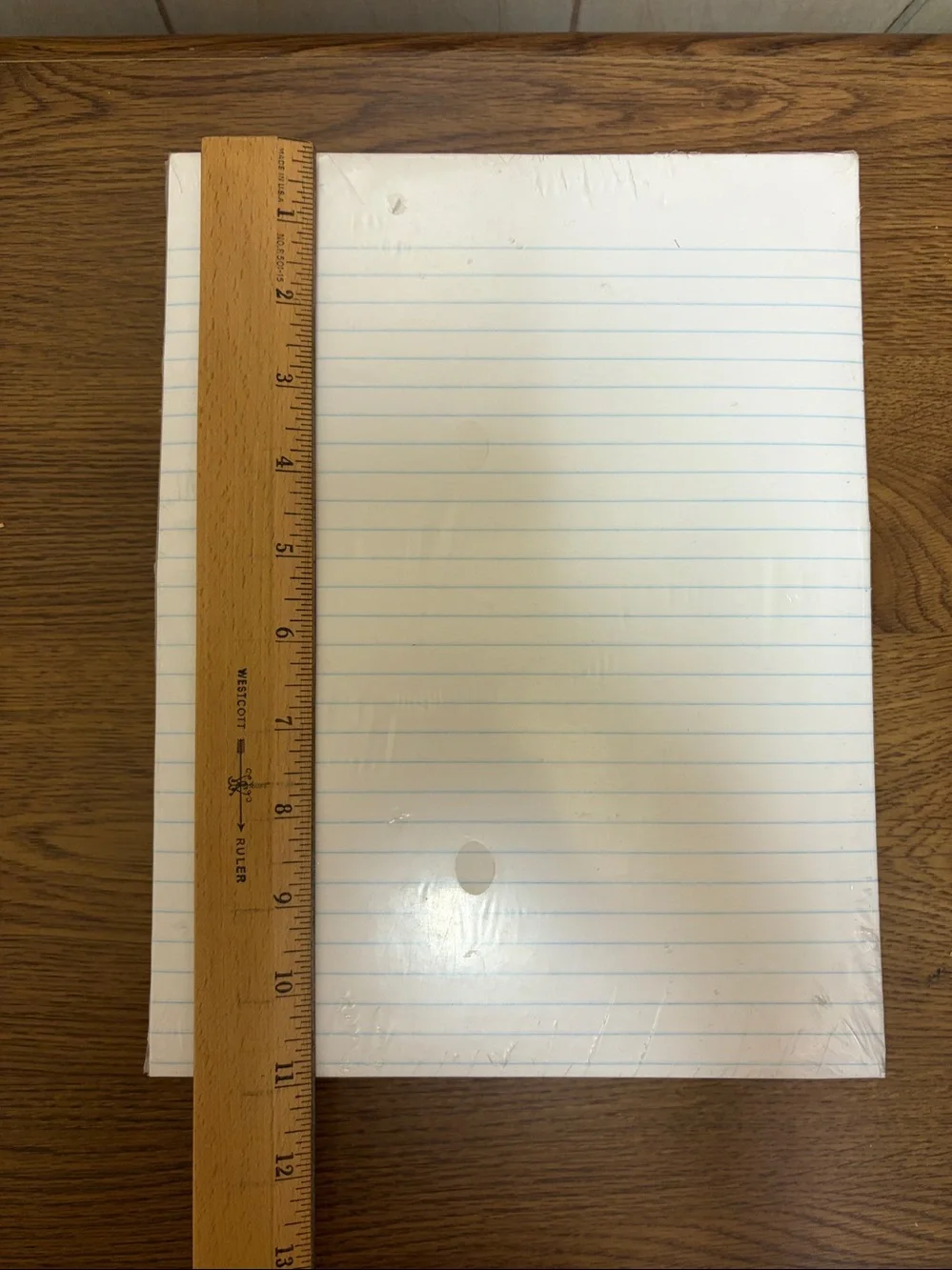 12-Pack White Ruled Writing Pads – 8.5 × 11 Inches – 50 Sheets Each